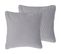 Lot De 2 Coussins Gaufré Gris Motari 45 X 45 Cm