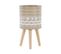 Cache-pot Beige Avec Pieds En Bois D 25 Cm Milina