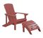 Chaise De Jardin Bois D'ingénierie Rouge Adirondack