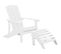 Chaise De Jardin Bois D'ingénierie Blanc Adirondack