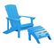 Chaise De Jardin Bois D'ingénierie Bleu Adirondack