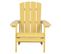 Chaise De Jardin Bois D'ingénierie Jaune Adirondack