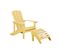 Chaise De Jardin Bois D'ingénierie Jaune Adirondack