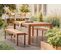 Table De Jardin 190 X 105 Cm Bois Solide Bois Clair Monsano