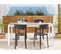 Lot De 4 Chaises De Jardin Noires Vieste