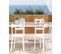 Lot De 4 Chaises De Jardin Blanches Camogli