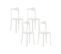 Lot De 4 Chaises De Jardin Blanches Camogli