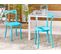 Lot De 2 Chaises De Jardin Bleu Turquoise Camogli