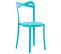 Lot De 4 Chaises De Jardin Bleu Turquoise Camogli