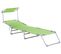 Chaise Longue Métal Vert Citron Foligno