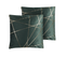 Lot De 2 Coussins Velours Vert Vert Foncé Pinus 45 X 45 Cm