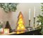 Décoration LED Arbre De Noël En Bois Marron Clair 35 Cm Juva