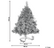 Sapin De Noël Effet Neige 120 Cm Blanc Tomichi