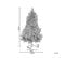 Sapin De Noël LED Effet Neige 210 Cm Blanc Tatlow