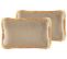 Lot De 2 Coussins Velours Beige Pothos 30 X 50 Cm