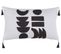 Lot De 2 Coussins Noir Blanc Liriope 30 X 50 Cm