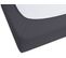 Drap-housse En Coton 180 X 200 Cm Noir Hofuf