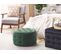 Pouf En Velours Vert Foncé D 55 Cm Tampa