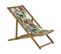 Chaise Longue Bois Marron Clair Anzio