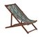 Chaise Longue Bois Marron Foncé Anzio