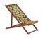 Chaise Longue Bois Marron Foncé Anzio