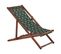 Chaise Longue Bois Marron Foncé Anzio