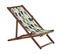 Chaise Longue Bois Marron Foncé Anzio