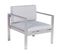 Chaise De Jardin Métal Gris Clair Salerno