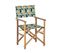 Lot De 2 Chaises De Jardin Bois Clair Et Crème à Motif Abstrait Cine