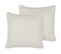 Lot De 2 Coussins Blanc Heliotrope 45 X 45 Cm