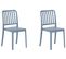 Lot De 2 Chaises De Jardin Bleues Sersale