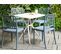 Lot De 4 Chaises De Jardin Bleues Sersale