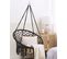 Chaise Suspendue En Coton Noir Gabella