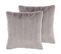 Lot De 2 Coussins Gris Clair Pumila 45 X 45 Cm