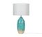 Lampe à Poser En Céramique Turquoise Ataba