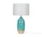 Lampe à Poser En Céramique Turquoise Ataba