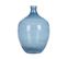 Verre Vase Décoratif 39 Cm Bleu Roti