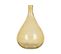 Verre Vase Décoratif 31 Cm Jaune Bhatura