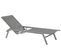 Chaise Longue Métal Gris Vernazza