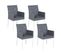 Lot De 4 Chaises De Jardin Grises Bacoli