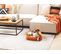 Lit Pour Chien Reversible 50 X 35 Cm Orange Et Beige Izmir