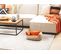 Lit Pour Chien Reversible 50 X 35 Cm Orange Et Beige Izmir