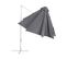 Parasol En Porte-à-faux Gris Foncé Et Blanc D 2,95 M Savona Ii