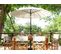 Parasol De Jardin D 2.55 M Beige Clair Baia