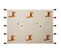 Couverture En Coton à Motif De Lama 130 X 180 Cm Beige Et Orange Khandwa