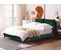 Lit Double En Velours Vert 140 X 200 Cm Melle