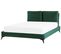 Lit Double En Velours Vert 140 X 200 Cm Melle