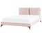 Lit Double En Velours Rose 140 X 200 Cm Melle