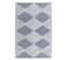 Tapis En Laine Beige Clair Et Bleu 140 X 200 Cm Datca