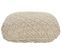 Pouf En Coton Beige 50 X 50 X 20 Cm Berrechid